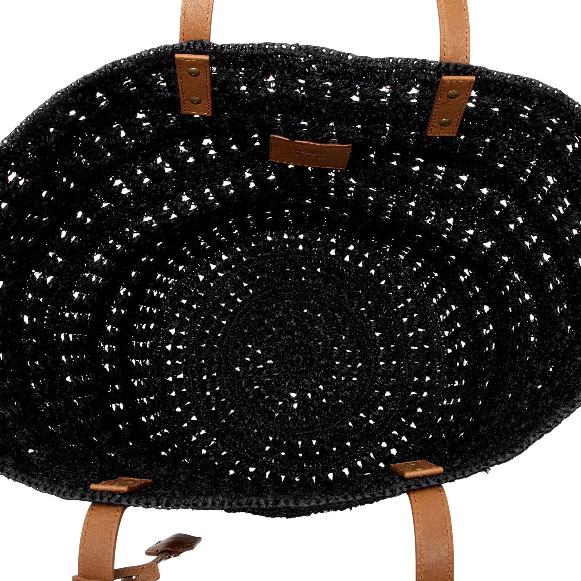 Saint Laurent Raffia Panier Medium Tote