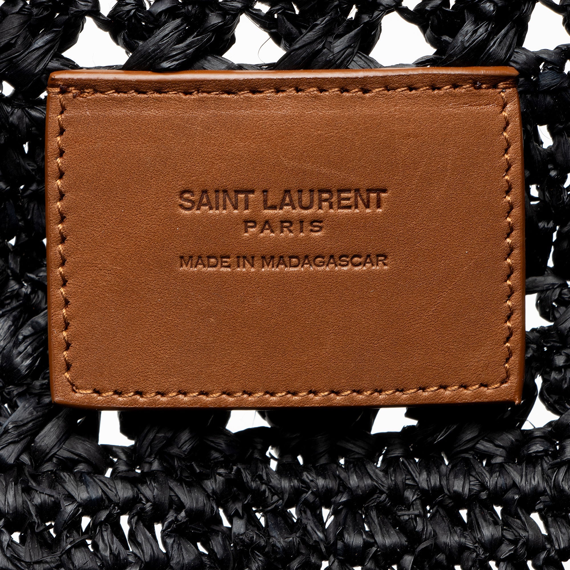 Saint Laurent Raffia Panier Medium Tote