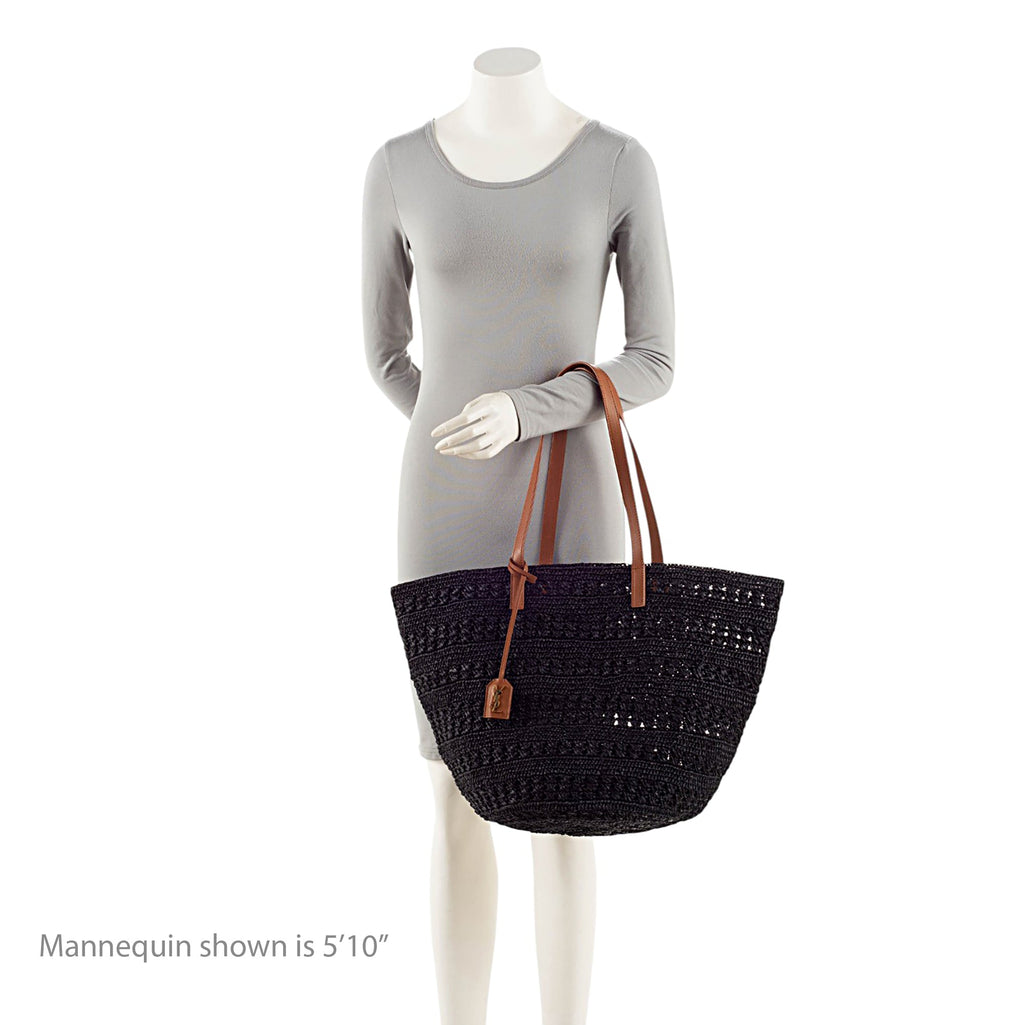 Saint Laurent Raffia Panier Medium Tote