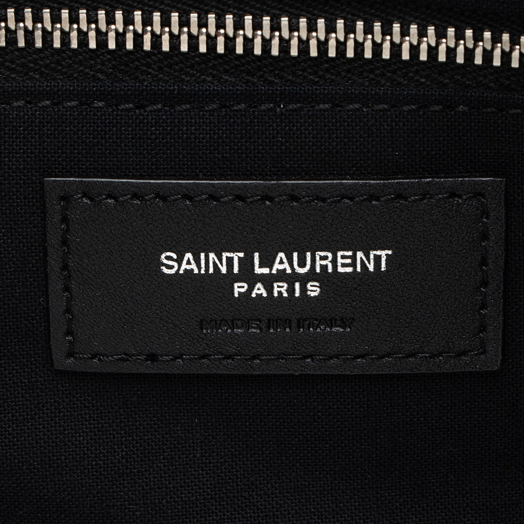 Saint Laurent Raffia Le Tuc Shoulder Bag