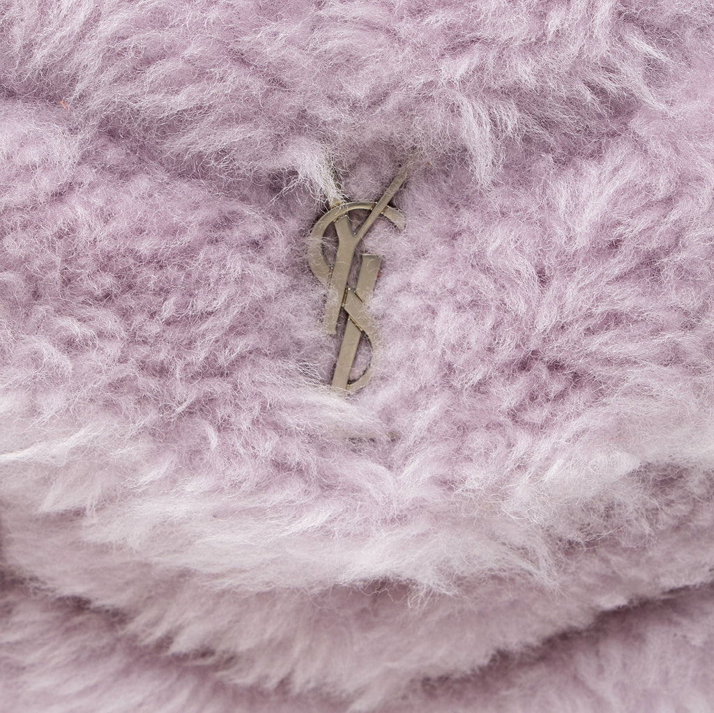 Saint Laurent Shearling Puffer LouLou Clutch
