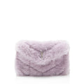 Saint Laurent Shearling Puffer LouLou Clutch
