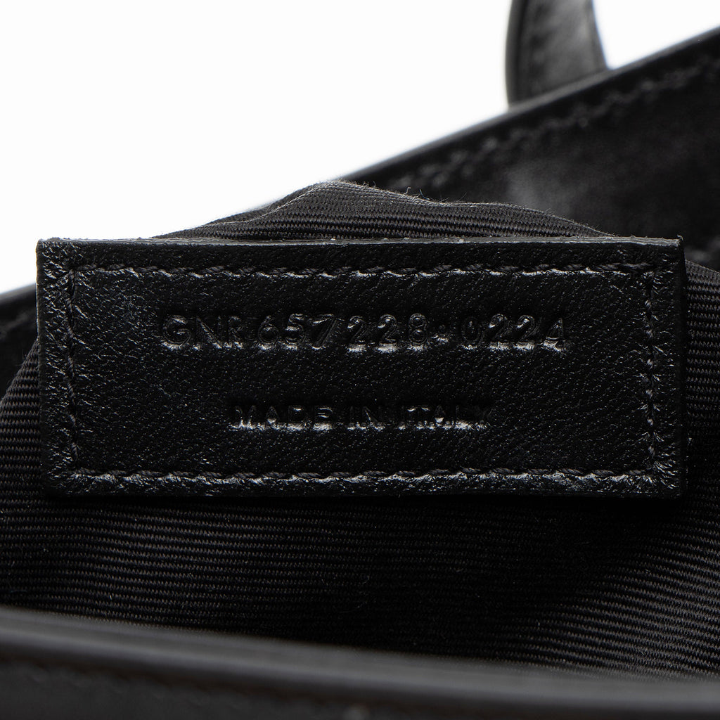 Saint Laurent Smooth Calfskin Monogram Le 5 A 7 Hobo (SHF-umK9NY)