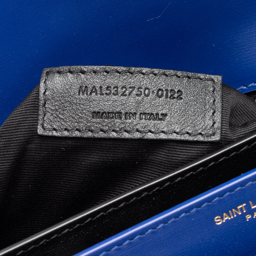 Saint Laurent Smooth Calfskin Saude Monogram Cassandra Medium Chain Bag (SHF-23932)
