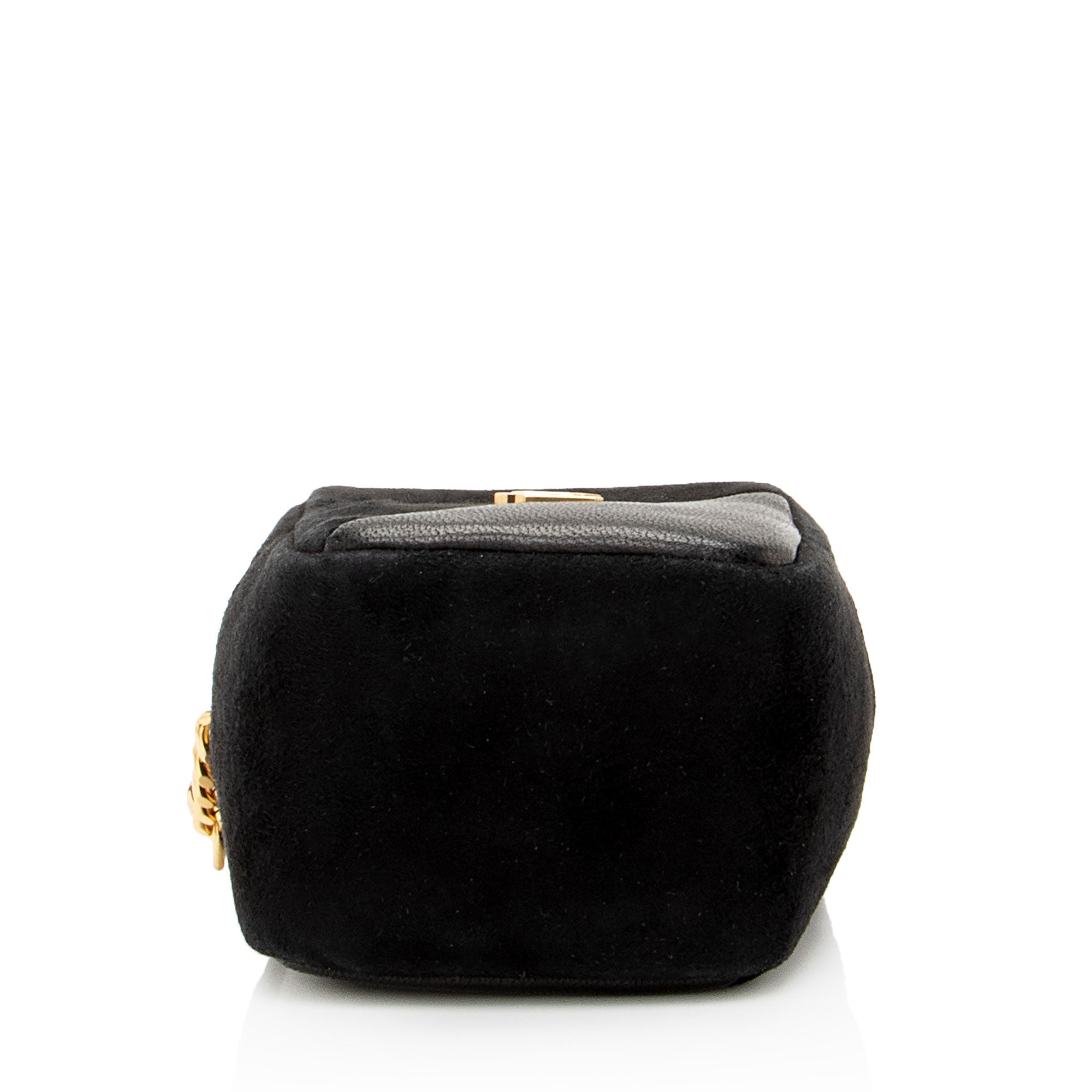 Saint Laurent Suede Lambskin Monogram Jaime Cube Charm