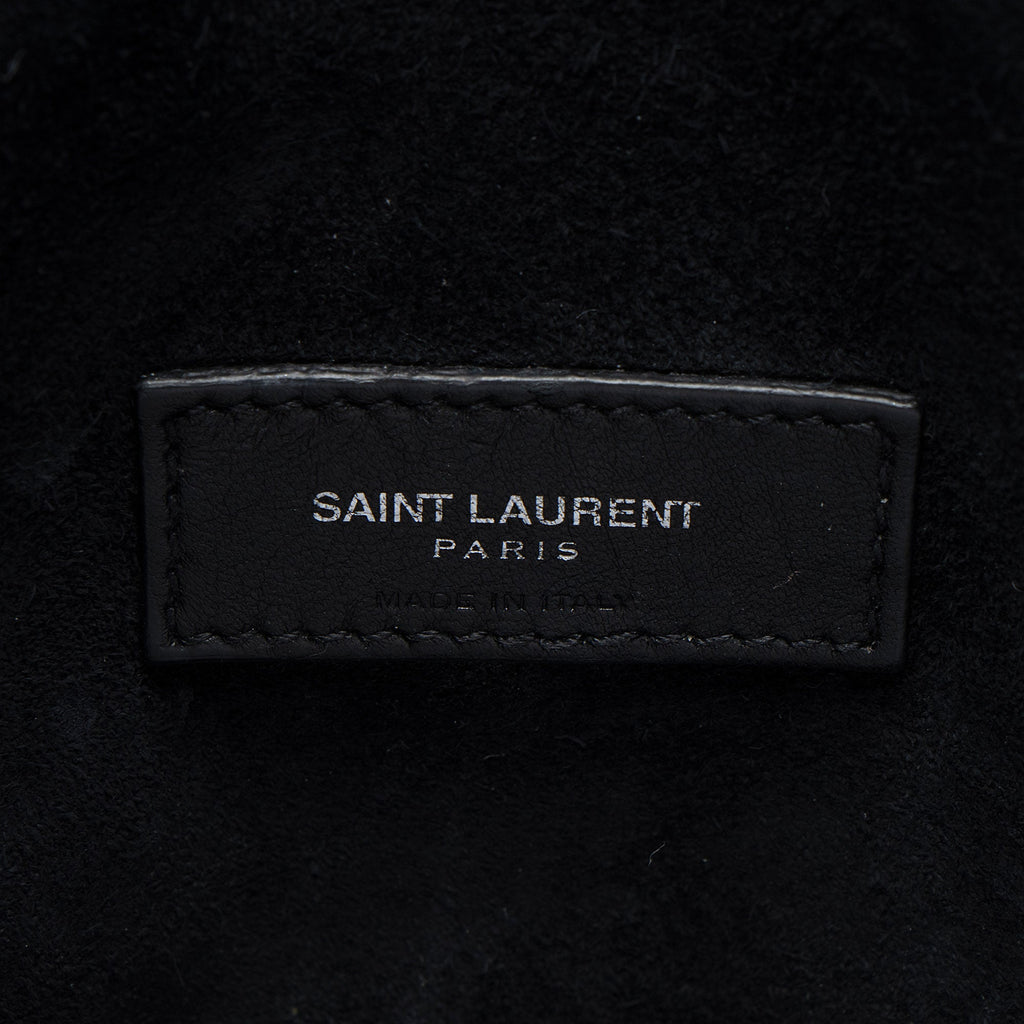 Saint Laurent Textured Patent Leather Sac De Jour Medium Tote