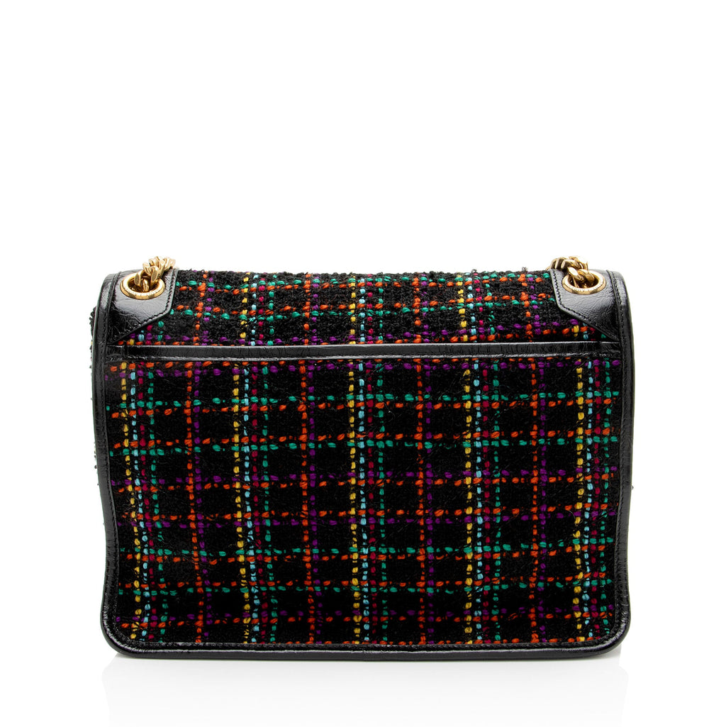 Saint Laurent Tweed Niki Medium Shoulder Bag