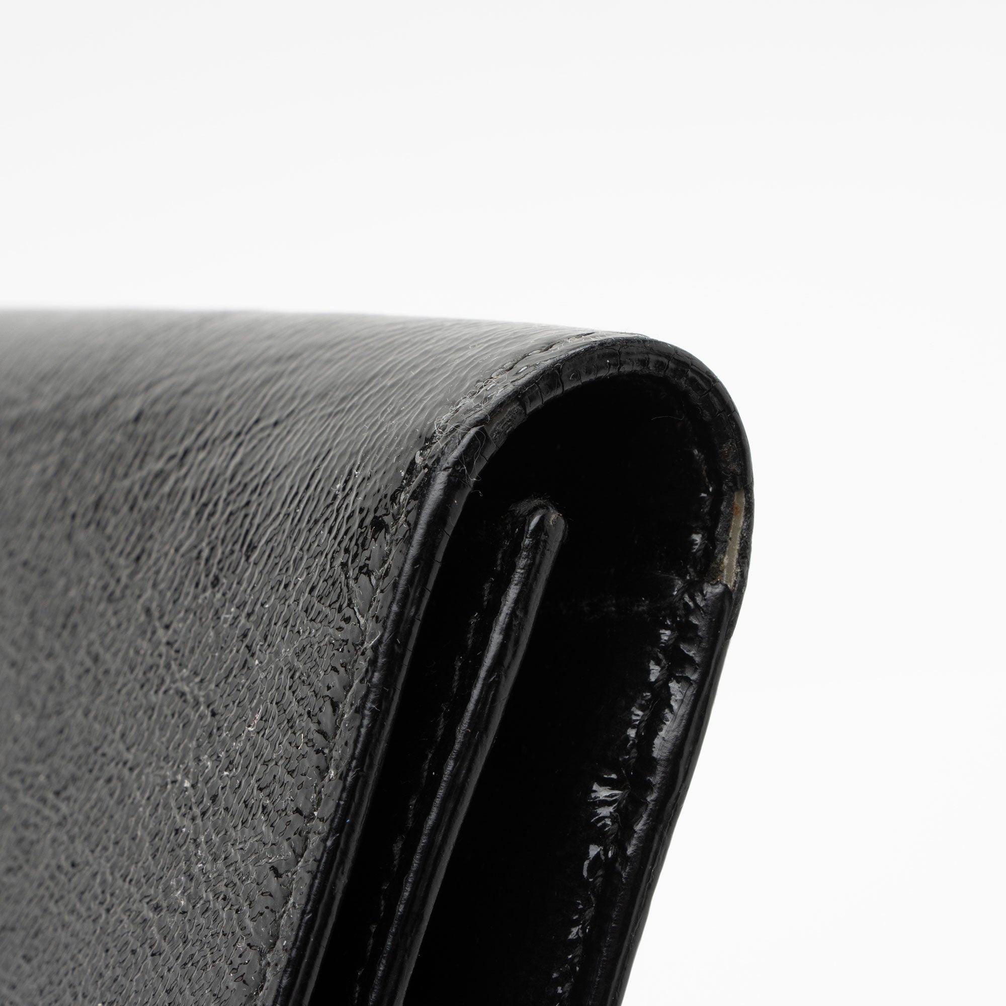 Saint Laurent Vintage Patent Leather Monogram Belle de Jour Clutch (SHF-36A795)