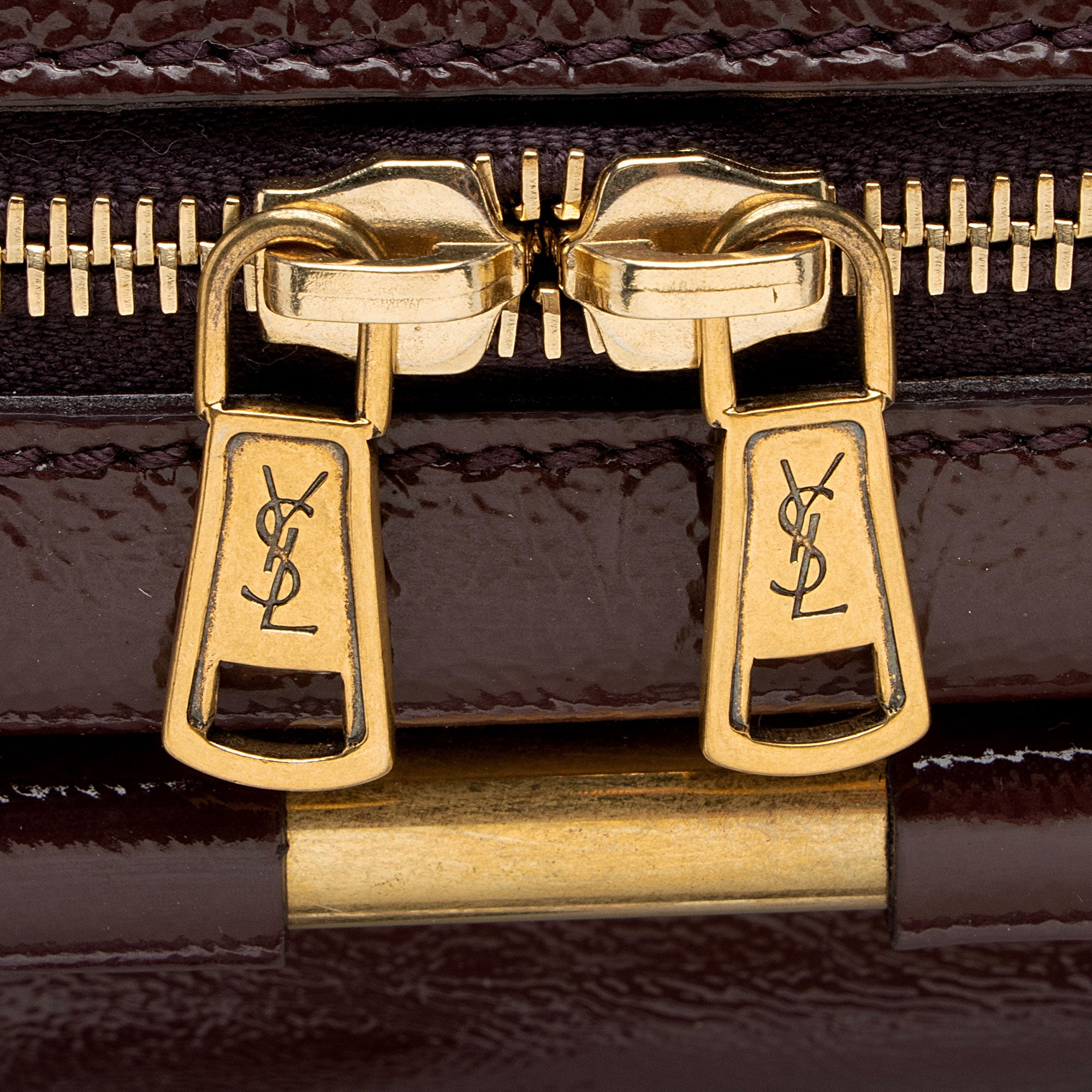 Saint Laurent Vintage Patent Leather Majorelle Tote (SHF-8MqroY)