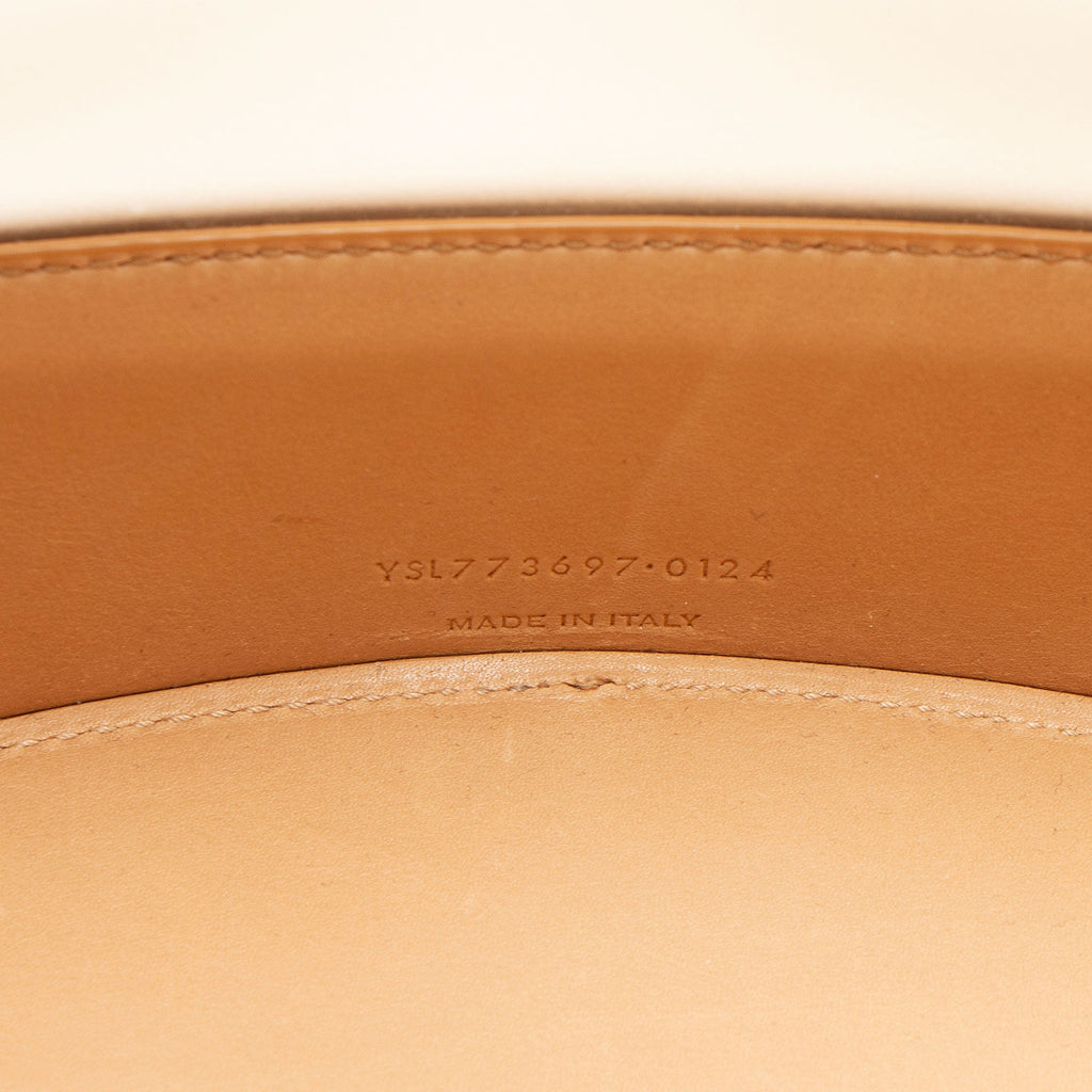 Saint Laurent Vinyl Calfskin Panier Medium Tote