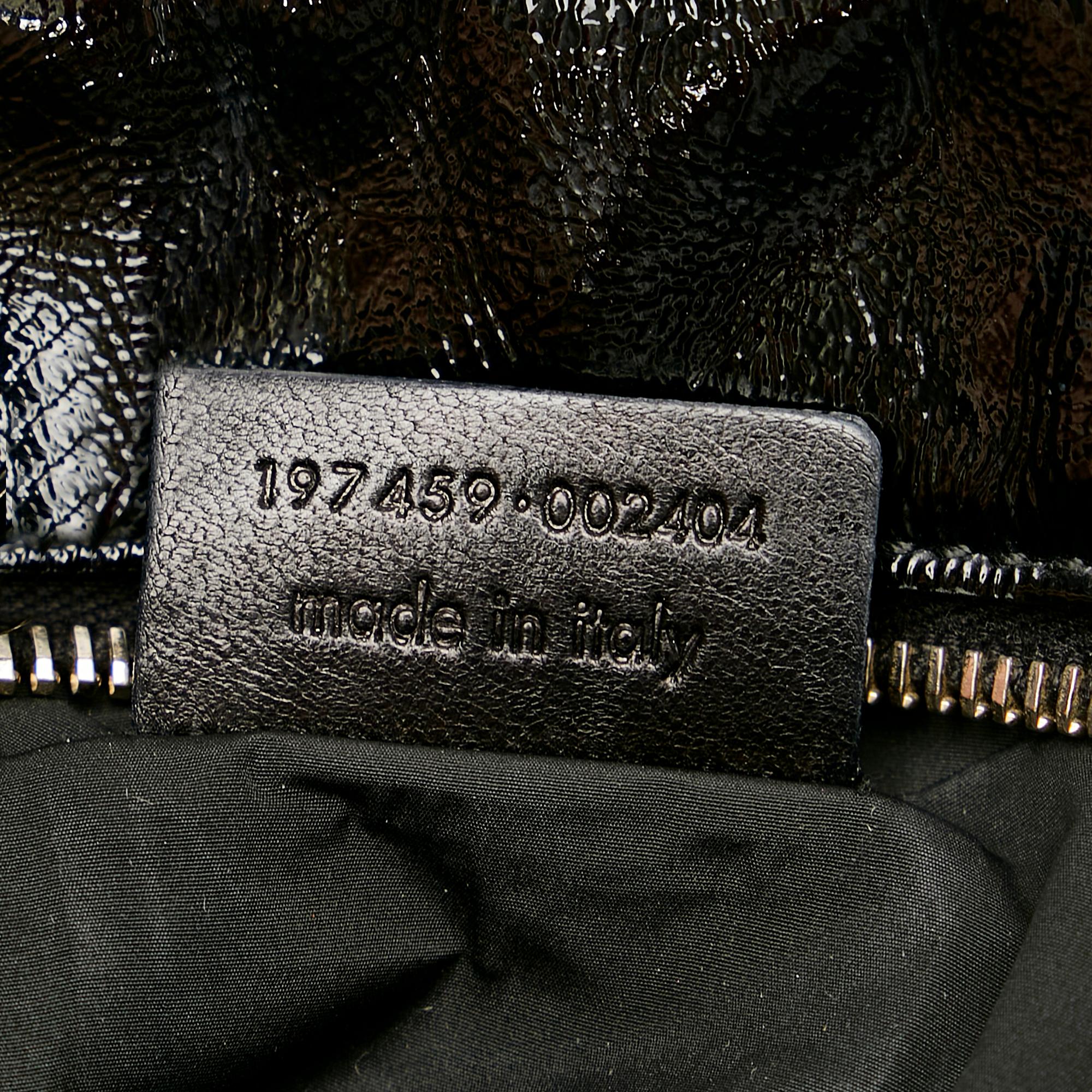 Saint Laurent Y Mail Patent Leather Handbag (SHG-25706)