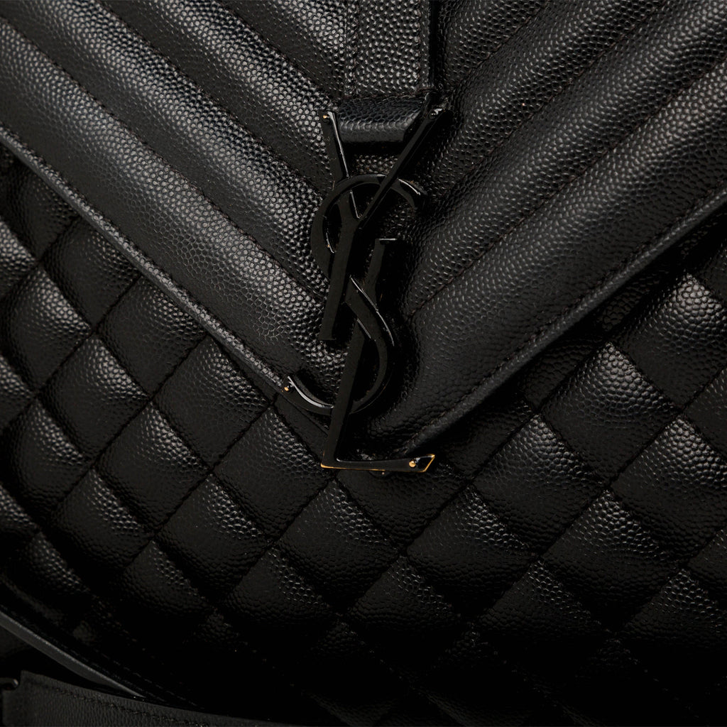 Saint Laurent Large Monogram Mix Matelasse Shoulder Bag