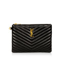 Saint Laurent Chevron Clutch