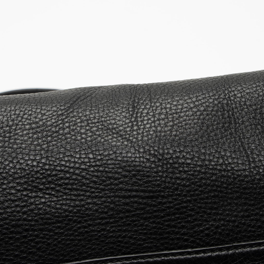 Salvatore Ferragamo Calfskin Ganchini Jules Satchel (SHF-BEZLds)