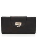 Ferragamo Calfskin Gancini Long Wallet