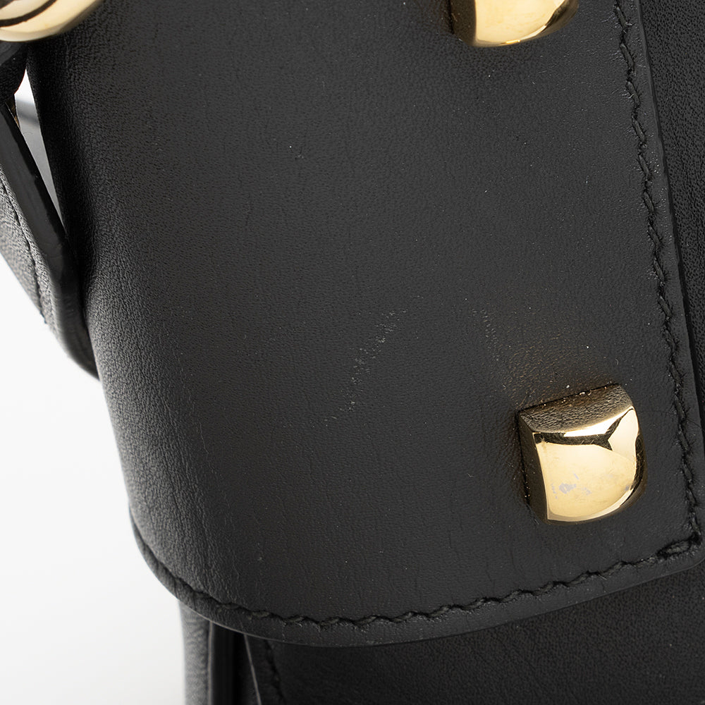 Salvatore Ferragamo Calfskin Gancini Pocket Messenger Bag (SHF-20244)