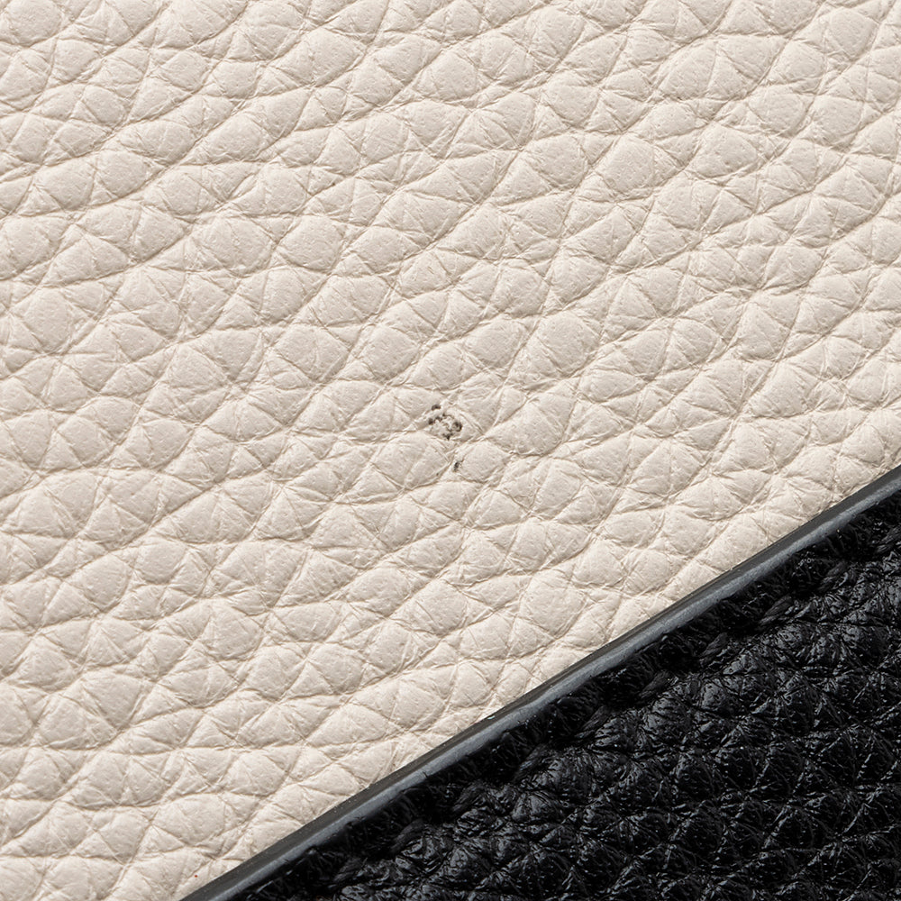 Salvatore Ferragamo Calfskin Tricolor Studio Tote (SHF-21835)