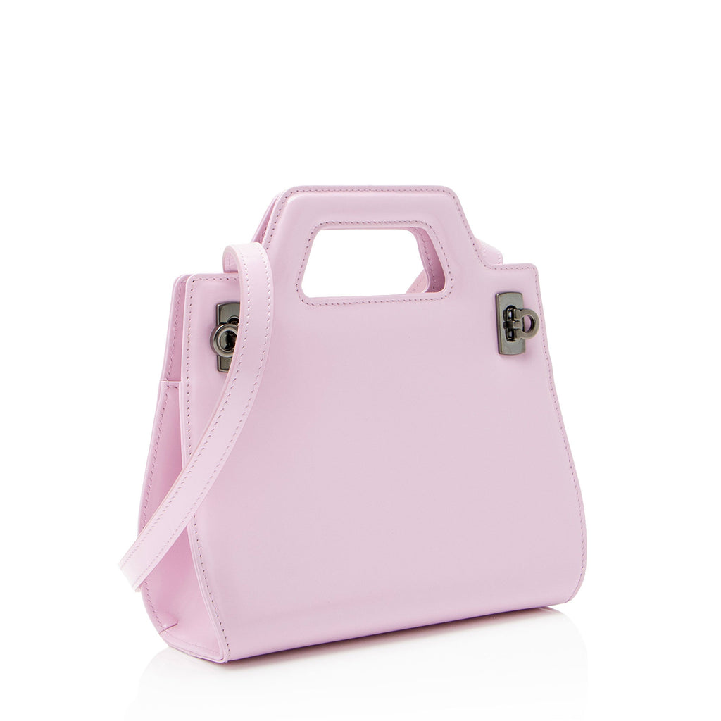 Ferragamo Calfskin Wanda Mini Top Handle