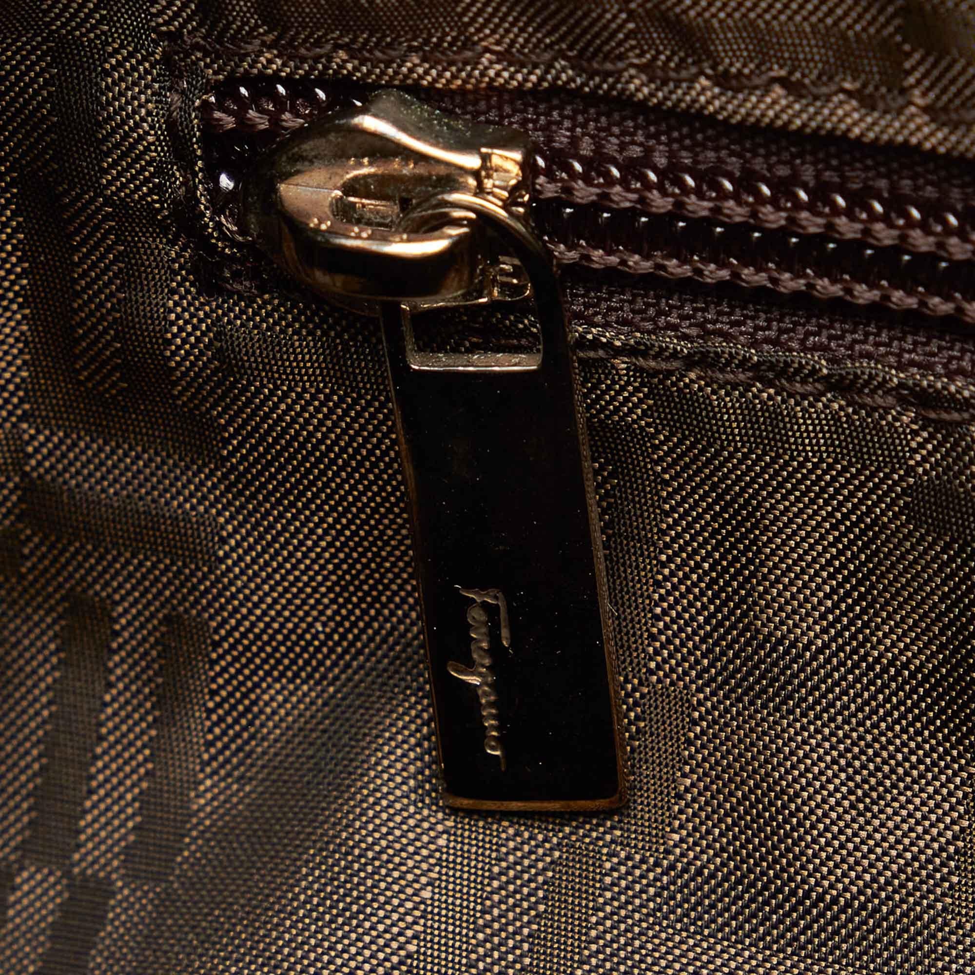 Salvatore Ferragamo Gancini Patent Leather Handbag (SHG-21656)