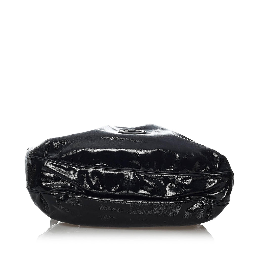 Salvatore Ferragamo Gancini Patent Leather Tote Bag (SHG-29562)