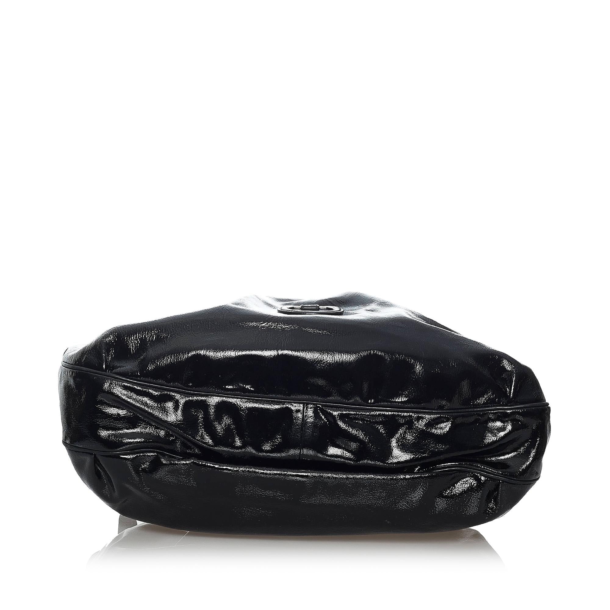 Salvatore Ferragamo Gancini Patent Leather Tote Bag (SHG-29562)