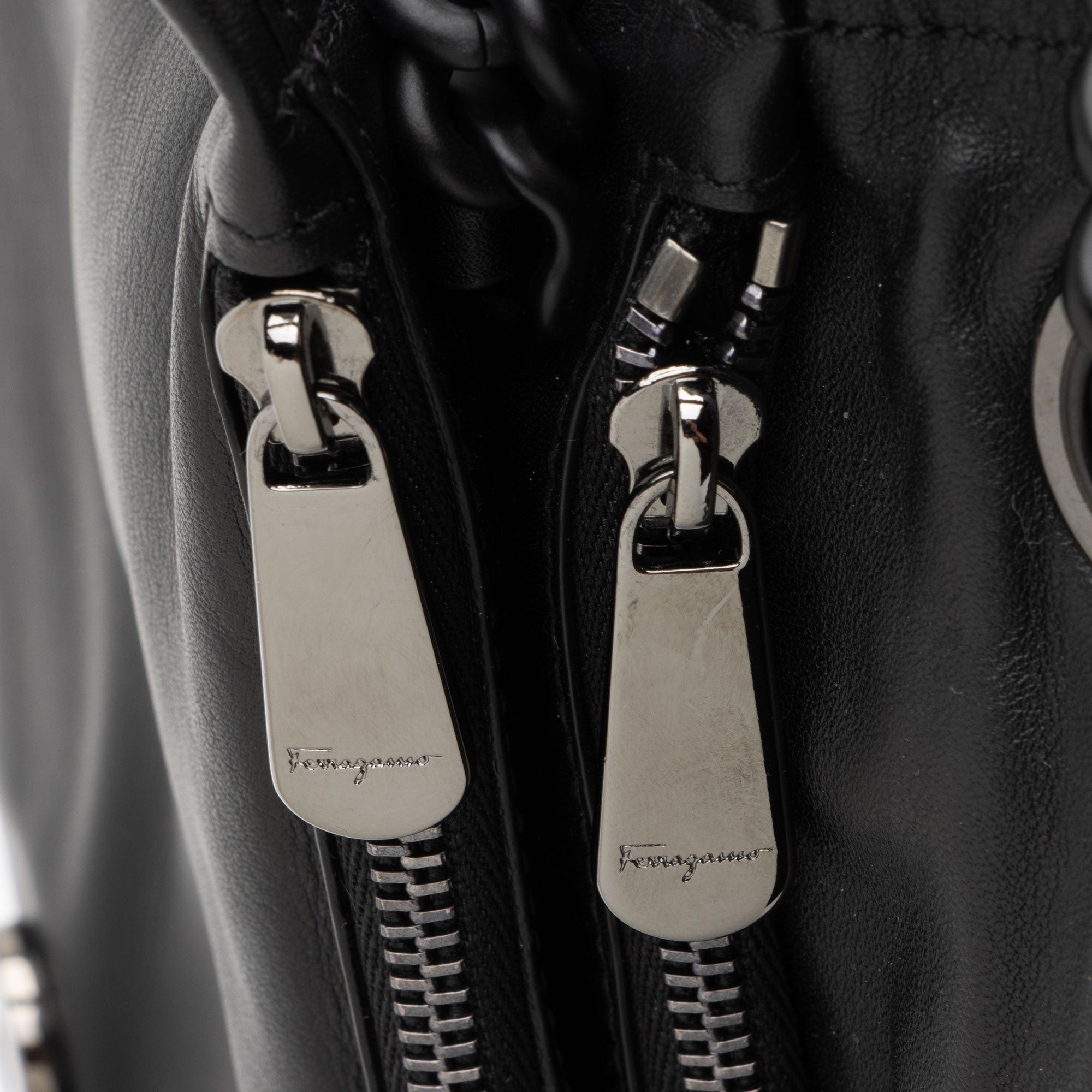 Ferragamo Leather Viva Bow Medium Bag