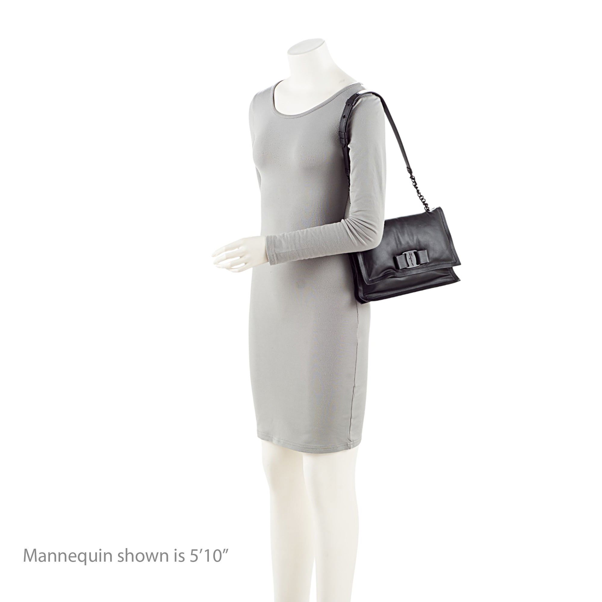 Ferragamo Leather Viva Bow Medium Bag