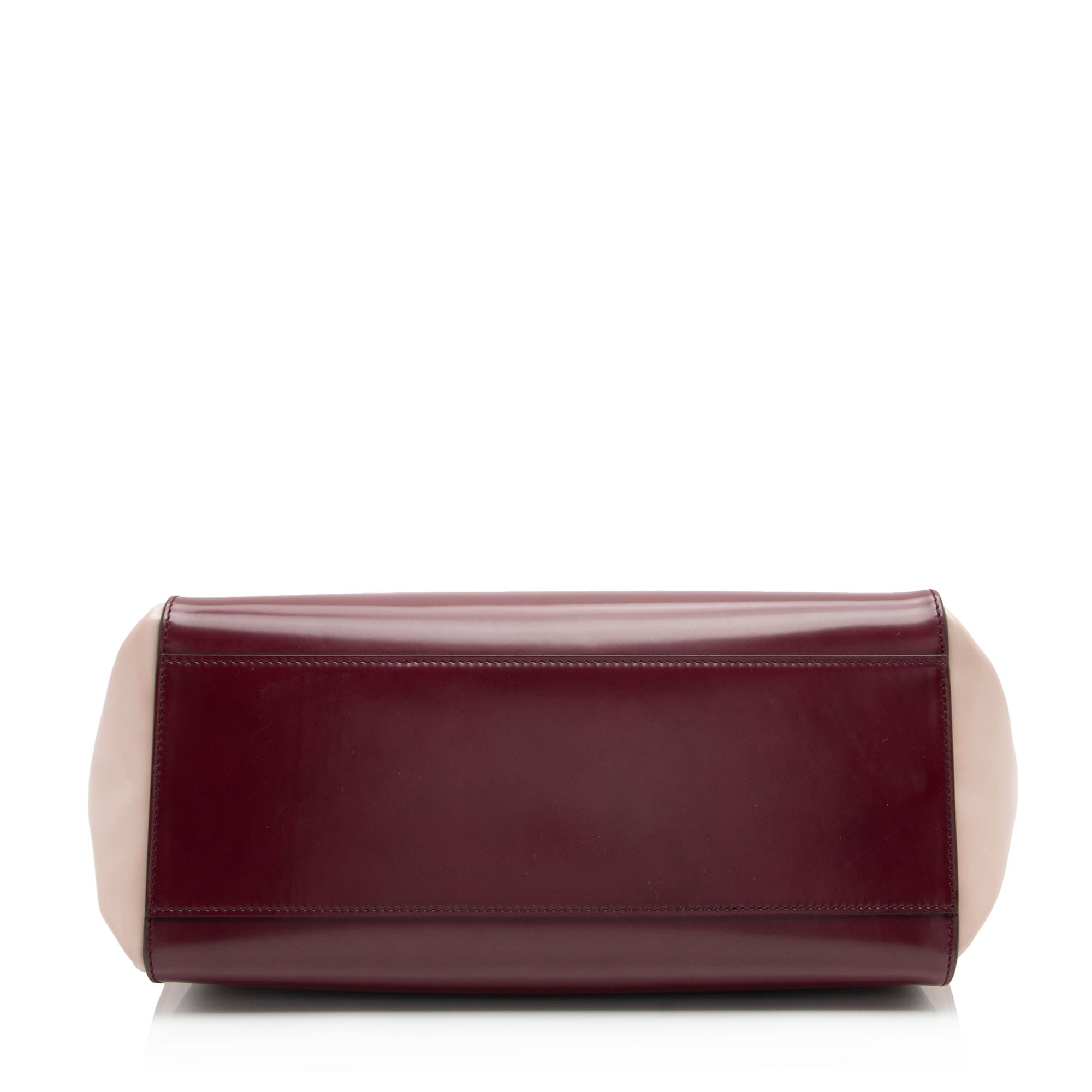 Salvatore Ferragamo Patent Leather Tricolor Gancini Sofia Medium Satchel (SHF-TxFQvD)