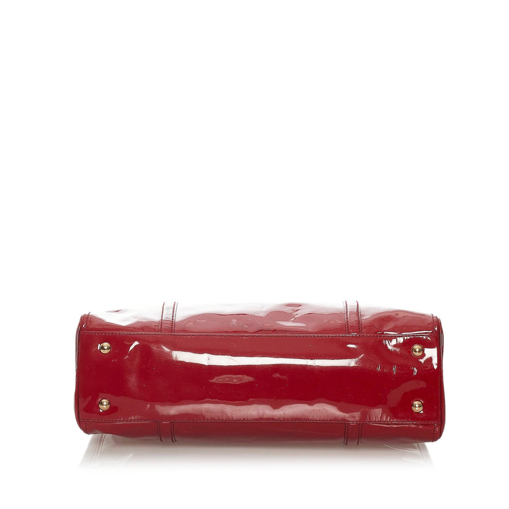 Salvatore Ferragamo Vara Patent Leather Handbag (SHG-27814)