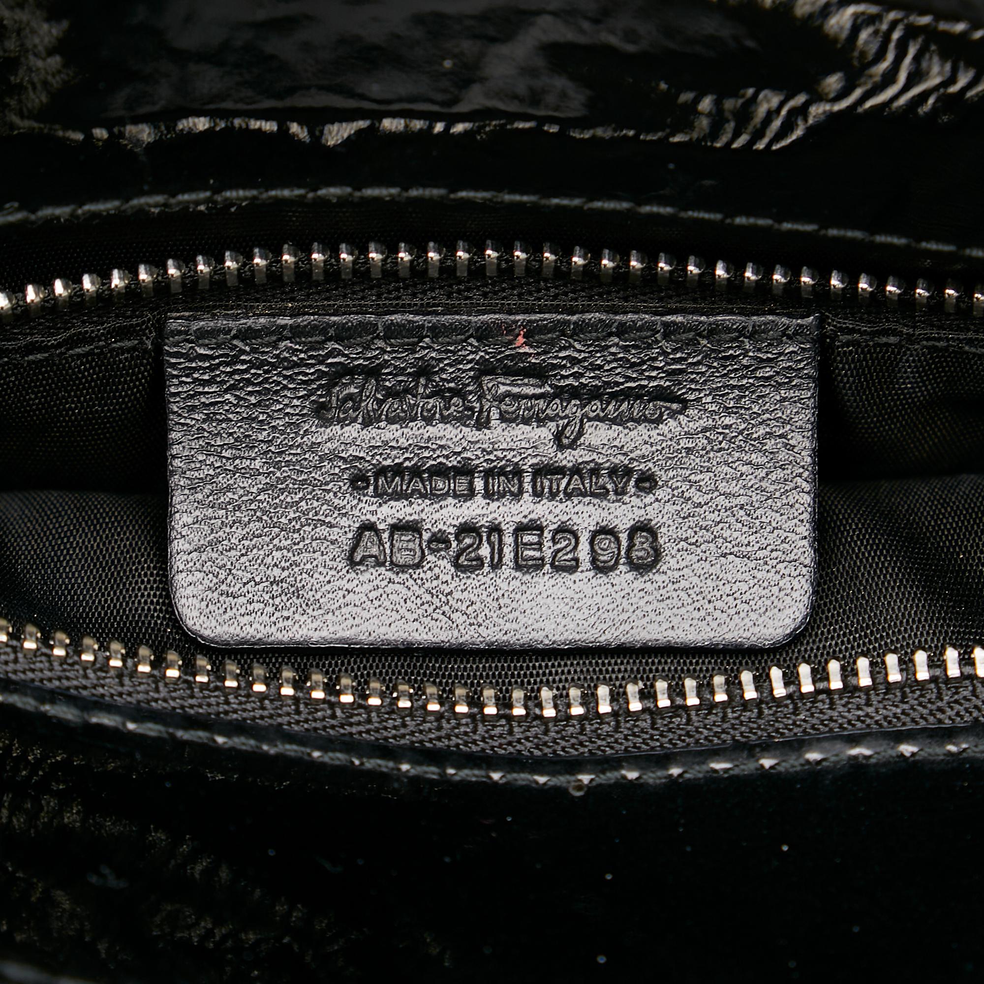 Salvatore Ferragamo Vara Patent Leather Satchel (SHG-31071)
