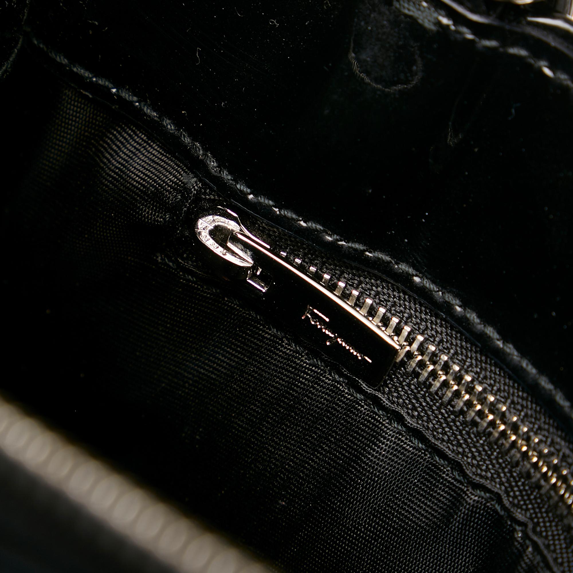 Salvatore Ferragamo Vara Patent Leather Satchel (SHG-31071)