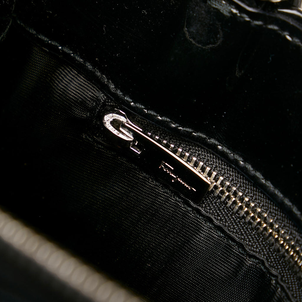 Salvatore Ferragamo Vara Patent Leather Satchel (SHG-9VPUgL)