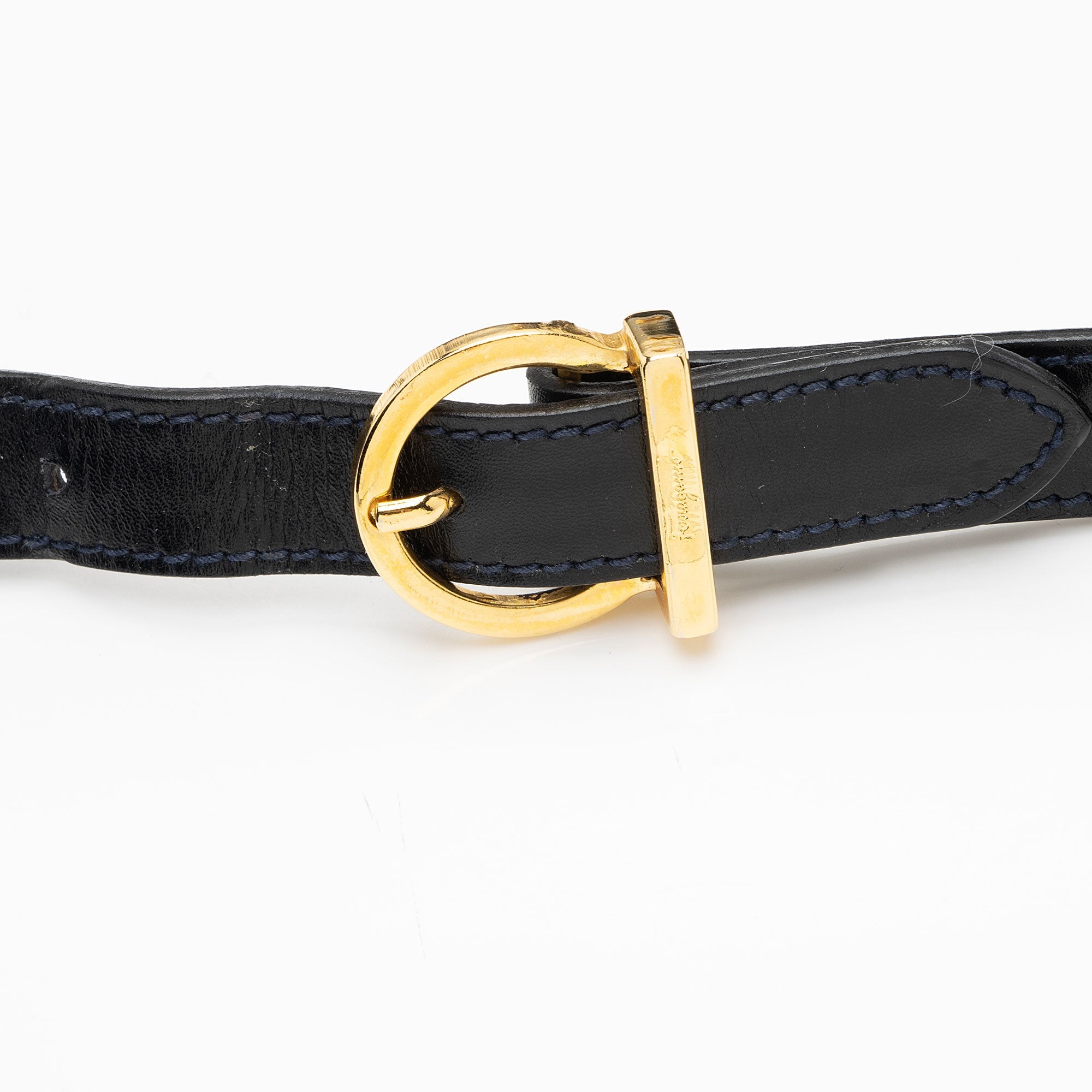 Salvatore Ferragamo Vintage Calfskin Gancini Top Handle (SHF-MXCzTv)