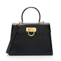 Salvatore Ferragamo Vintage Calfskin Gancini Top Handle (SHF-MXCzTv)