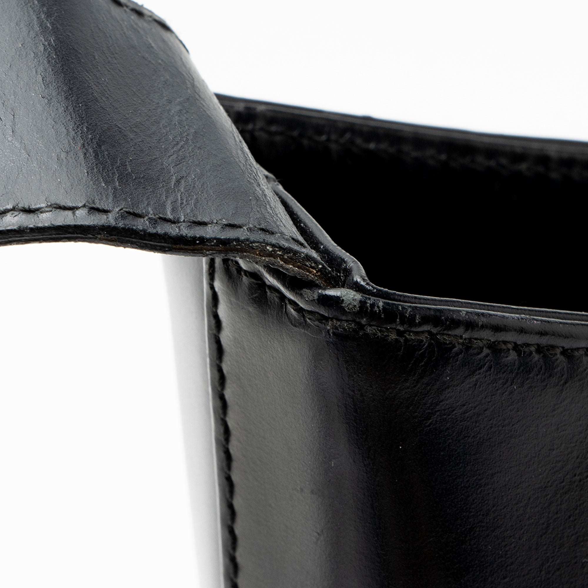Ferragamo Vintage Leather Gancio Trifolio Large Shoulder Bag