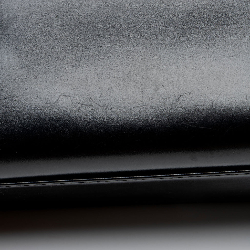 Ferragamo Vintage Leather Gancio Trifolio Large Shoulder Bag