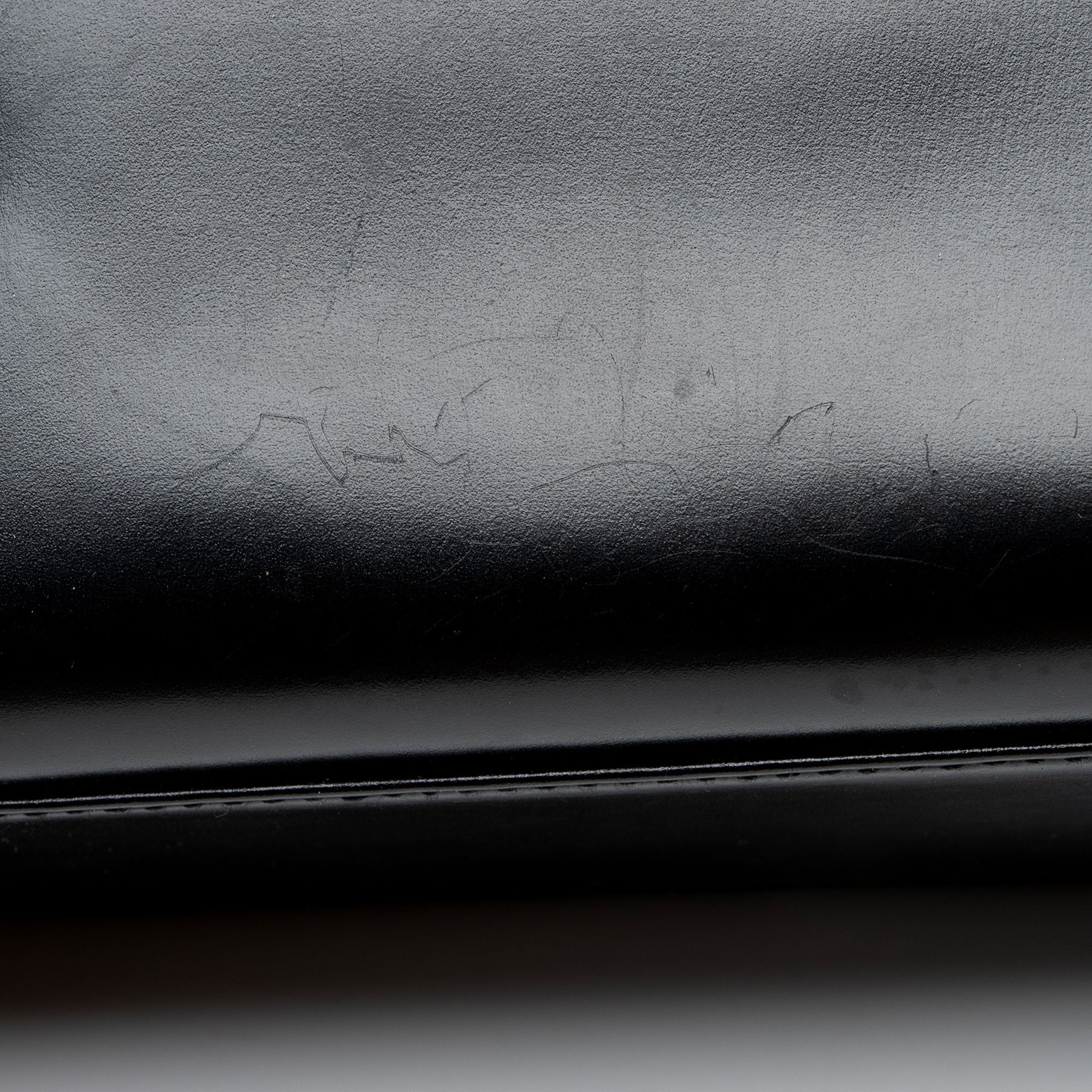 Ferragamo Vintage Leather Gancio Trifolio Large Shoulder Bag