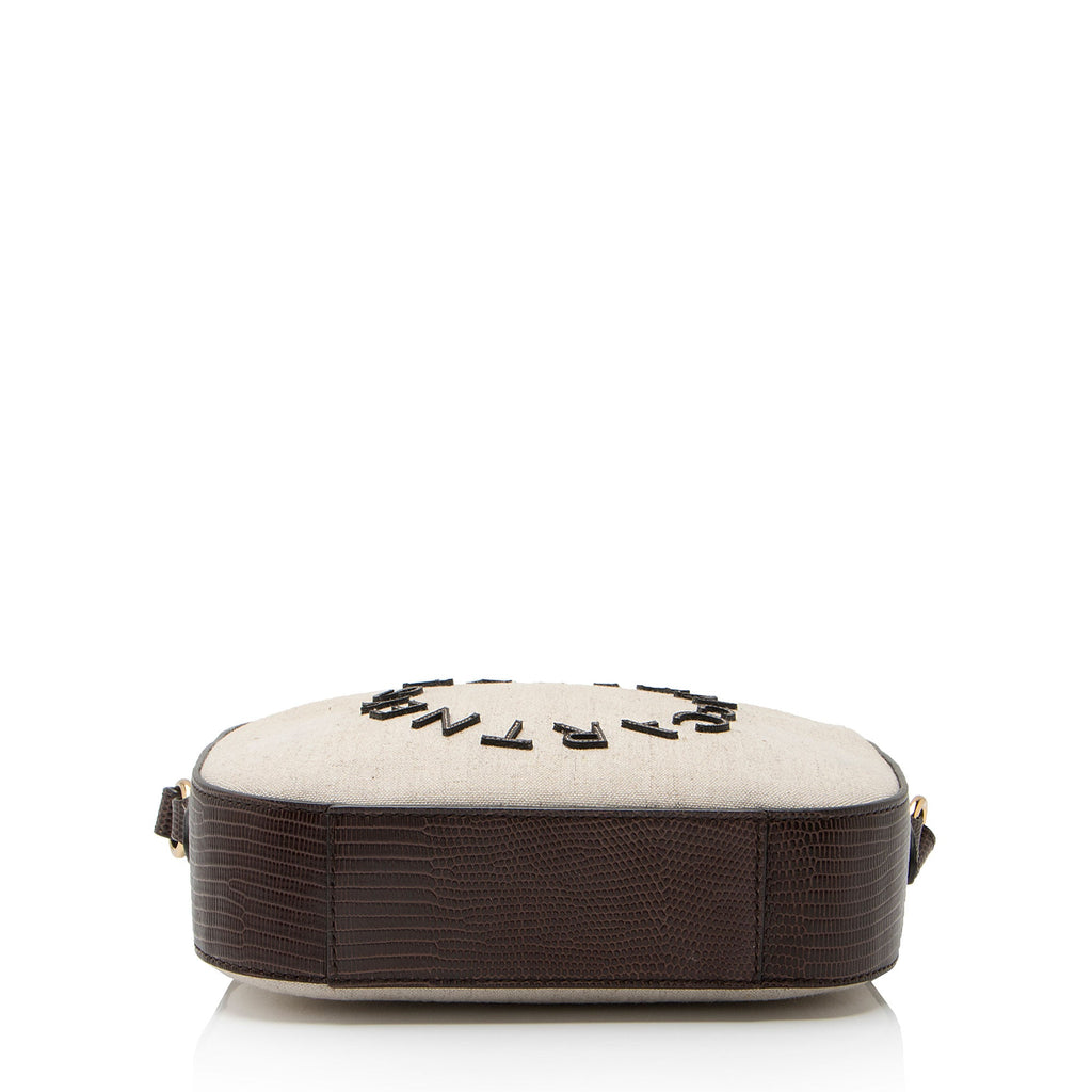 Stella McCartney Eco Canvas Perforated Logo Mini Camera Bag