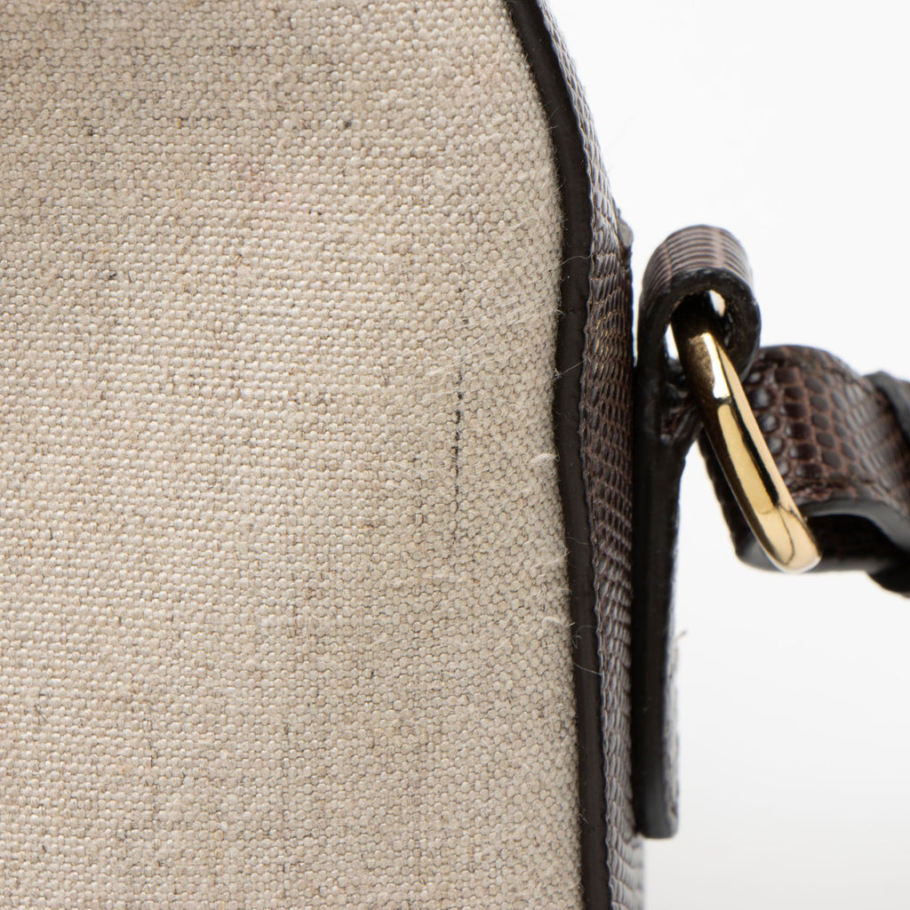 Stella McCartney Eco Canvas Perforated Logo Mini Camera Bag