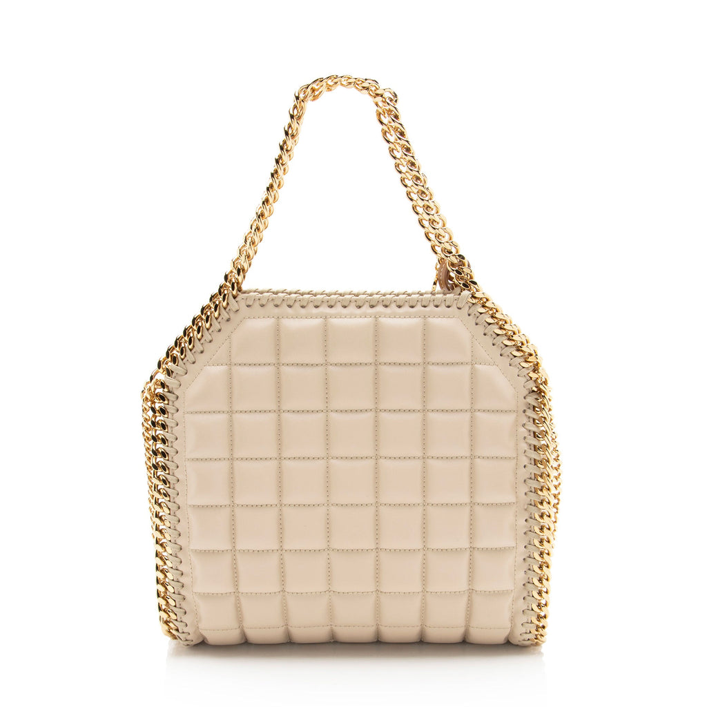 Stella McCartney Quilted Faux Leather Falabella Mini Tote