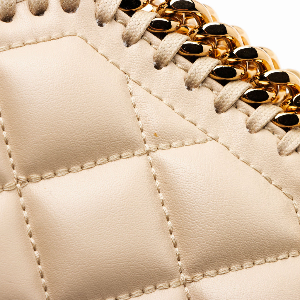 Stella McCartney Quilted Faux Leather Falabella Mini Tote