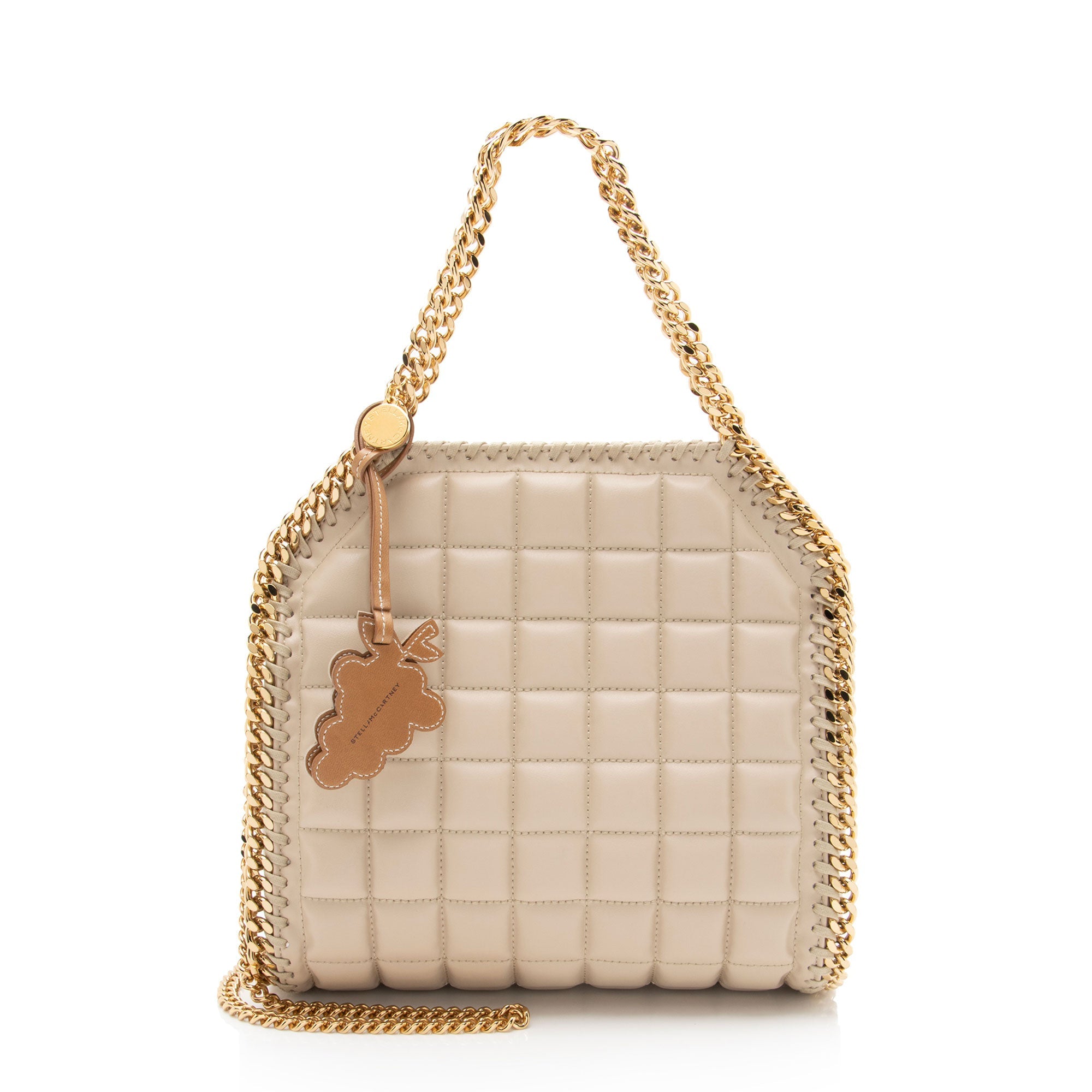 Stella McCartney Quilted Faux Leather Falabella Mini Tote