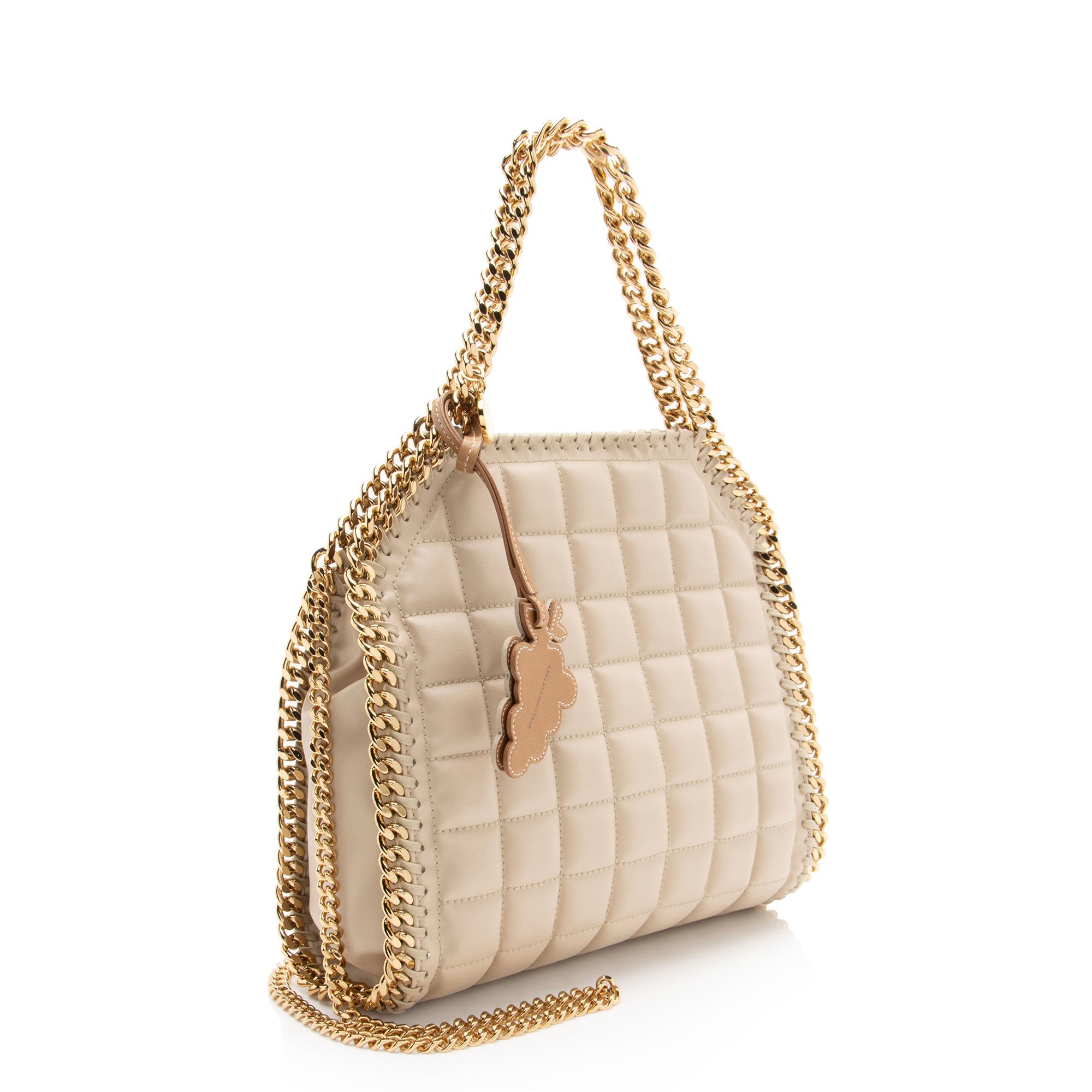 Stella McCartney Quilted Faux Leather Falabella Mini Tote