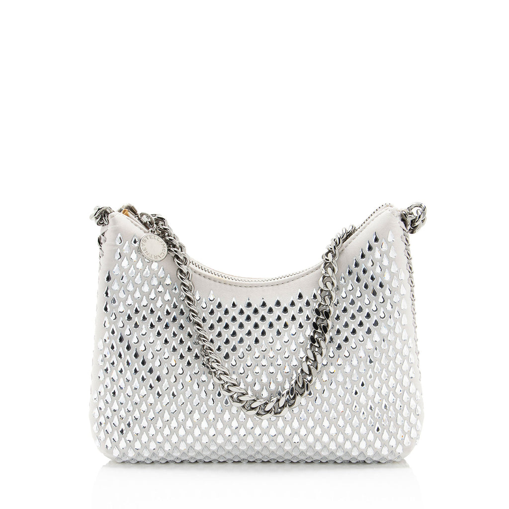 Stella McCartney Satin Crystal Falabella Mini Shoulder Bag