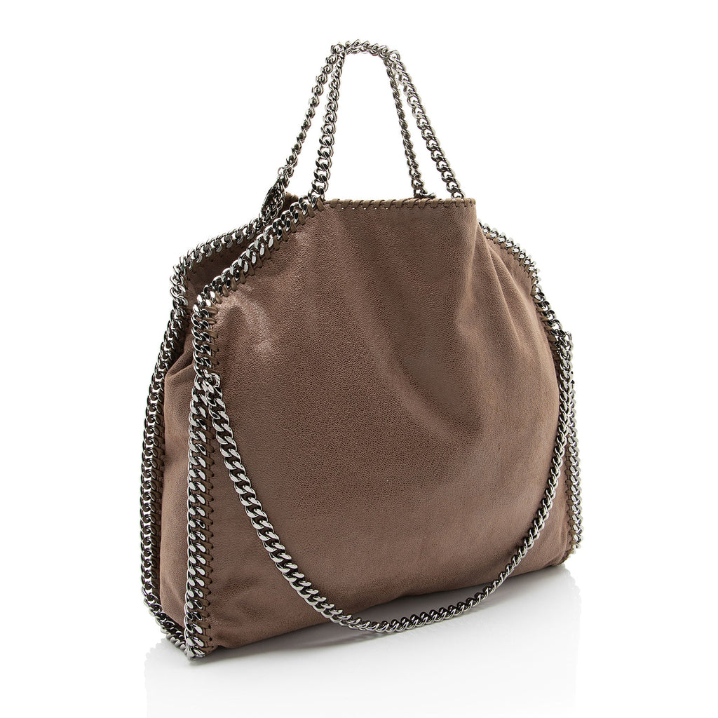 Stella McCartney Shaggy Deer Falabella Fold Over Tote