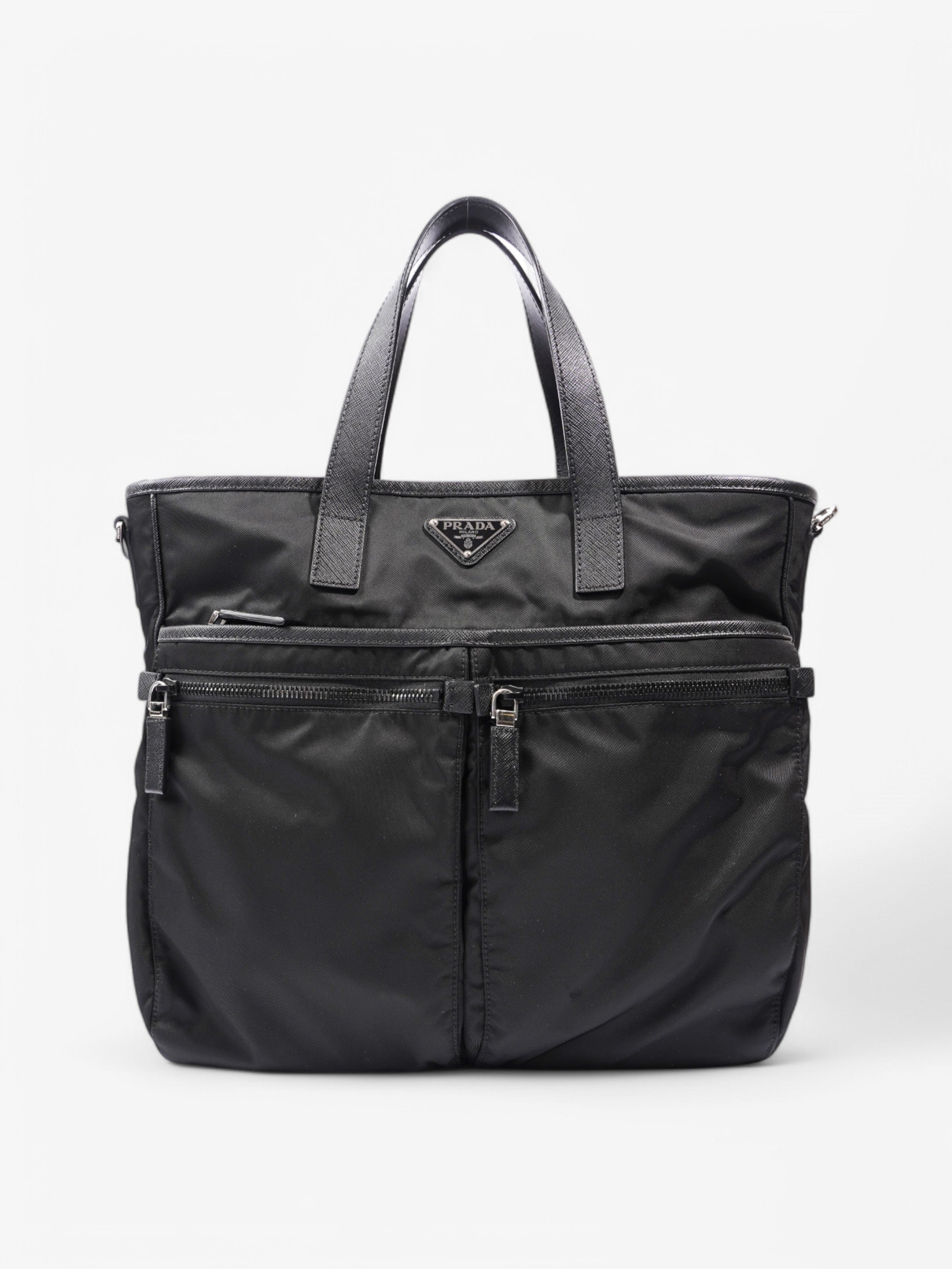 Prada Tote Bag Black Re Nylon