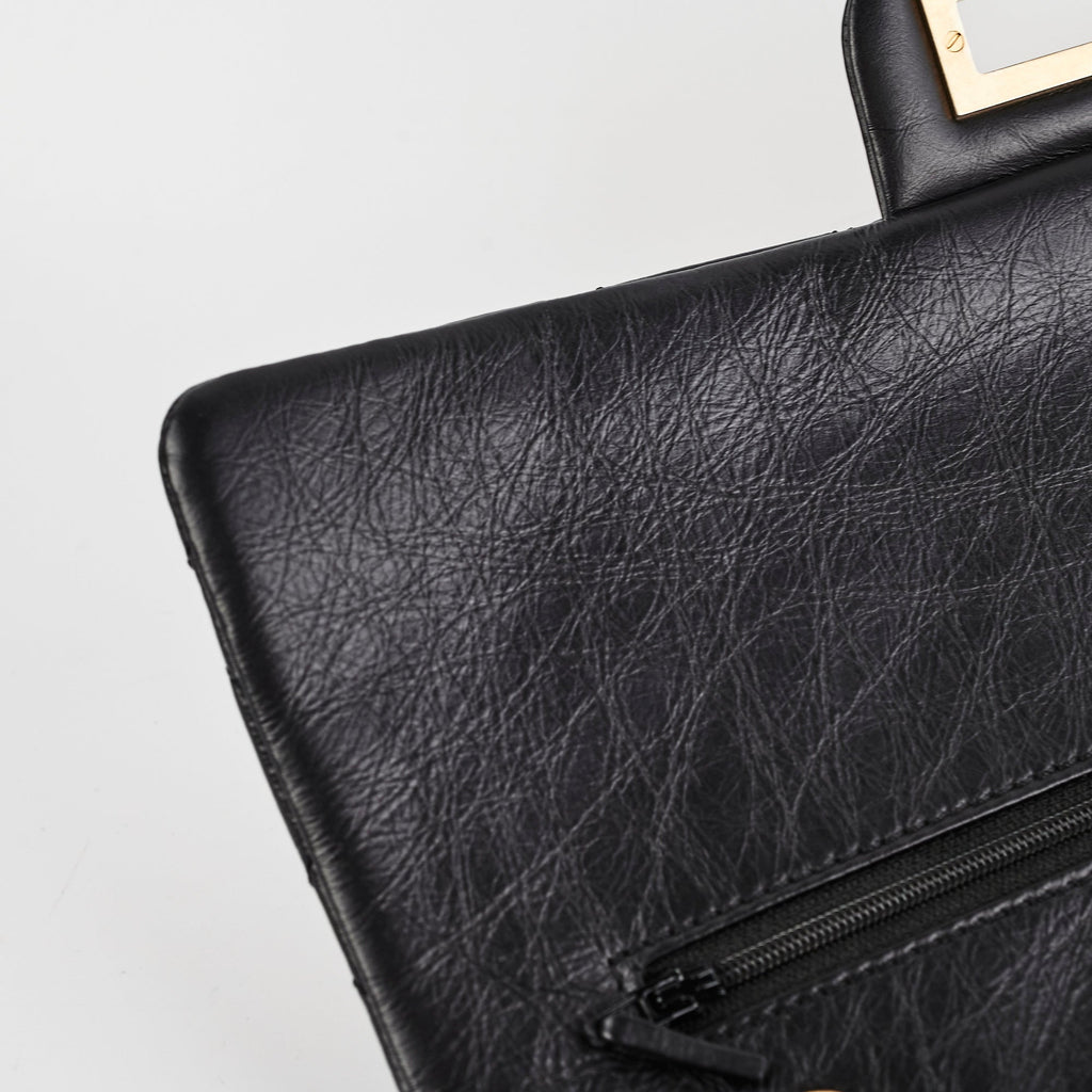 Chanel Reissue Maxi 227 Black Shoulder Bag