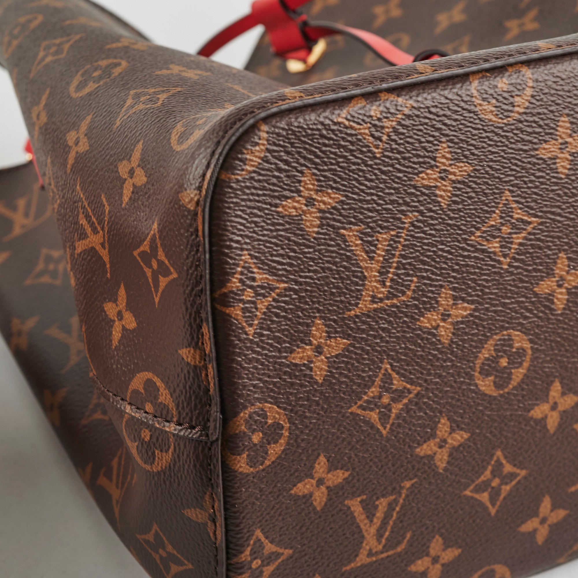 Louis Vuitton Neo Noe Red Monogram Shoulder Bag