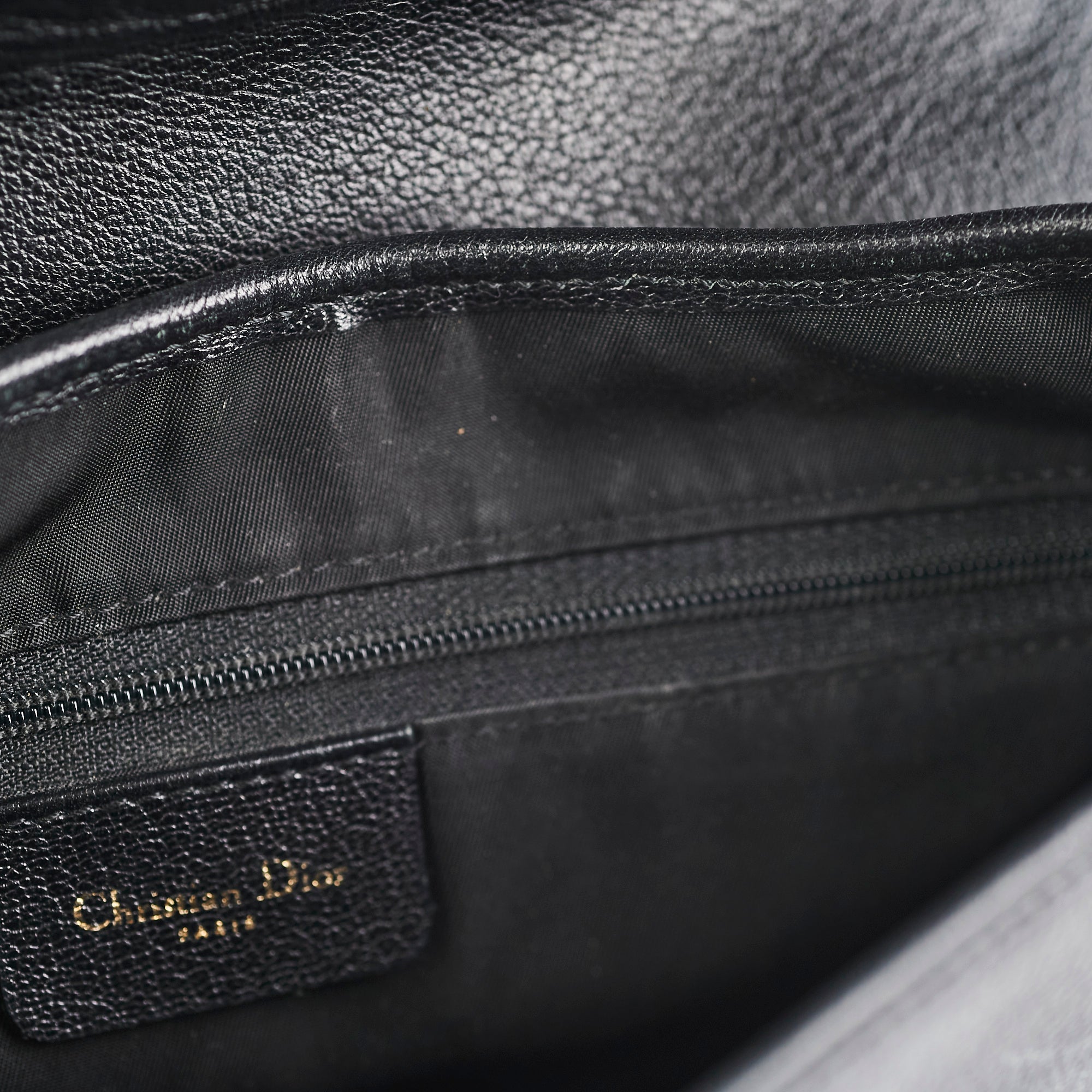 Christian Dior Vintage Shoulder Black Bag