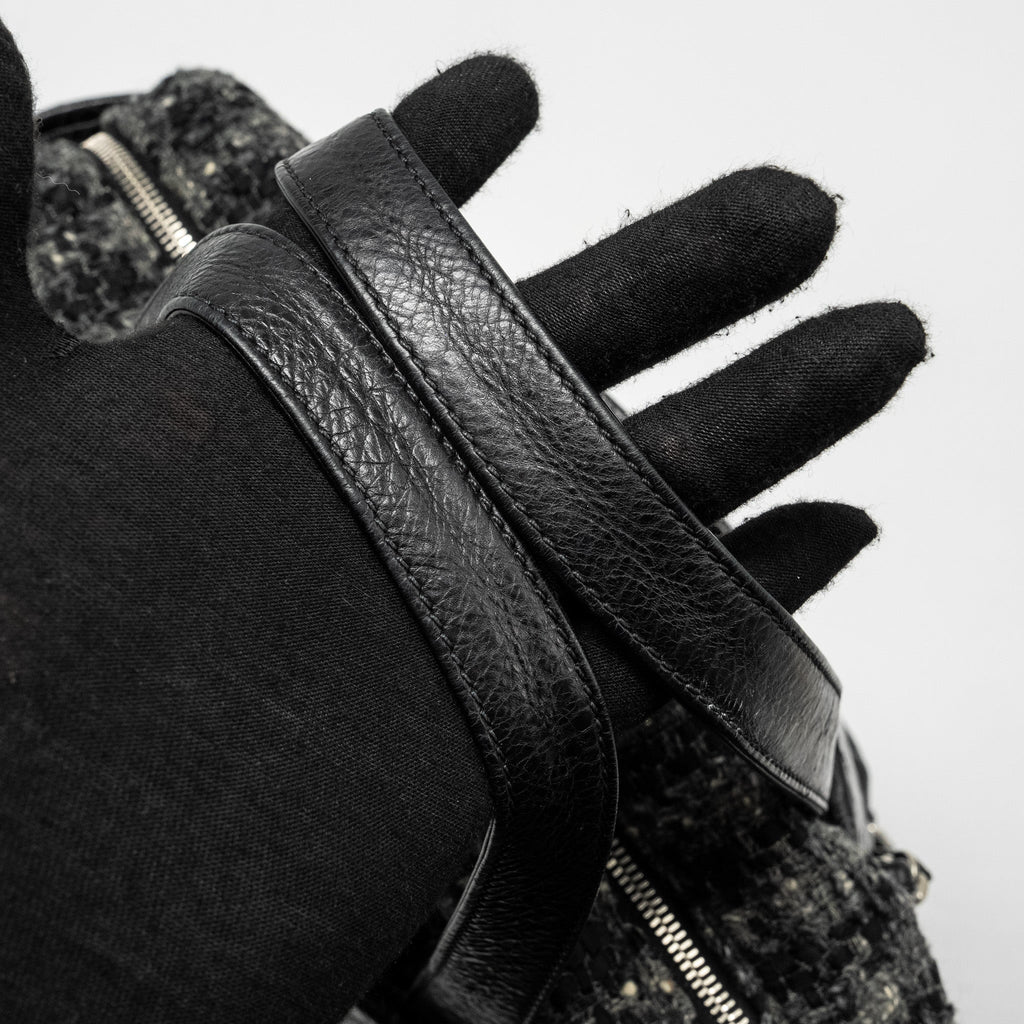 Chanel Portobello Tote Bag Calfskin/Tweed Black/Grey